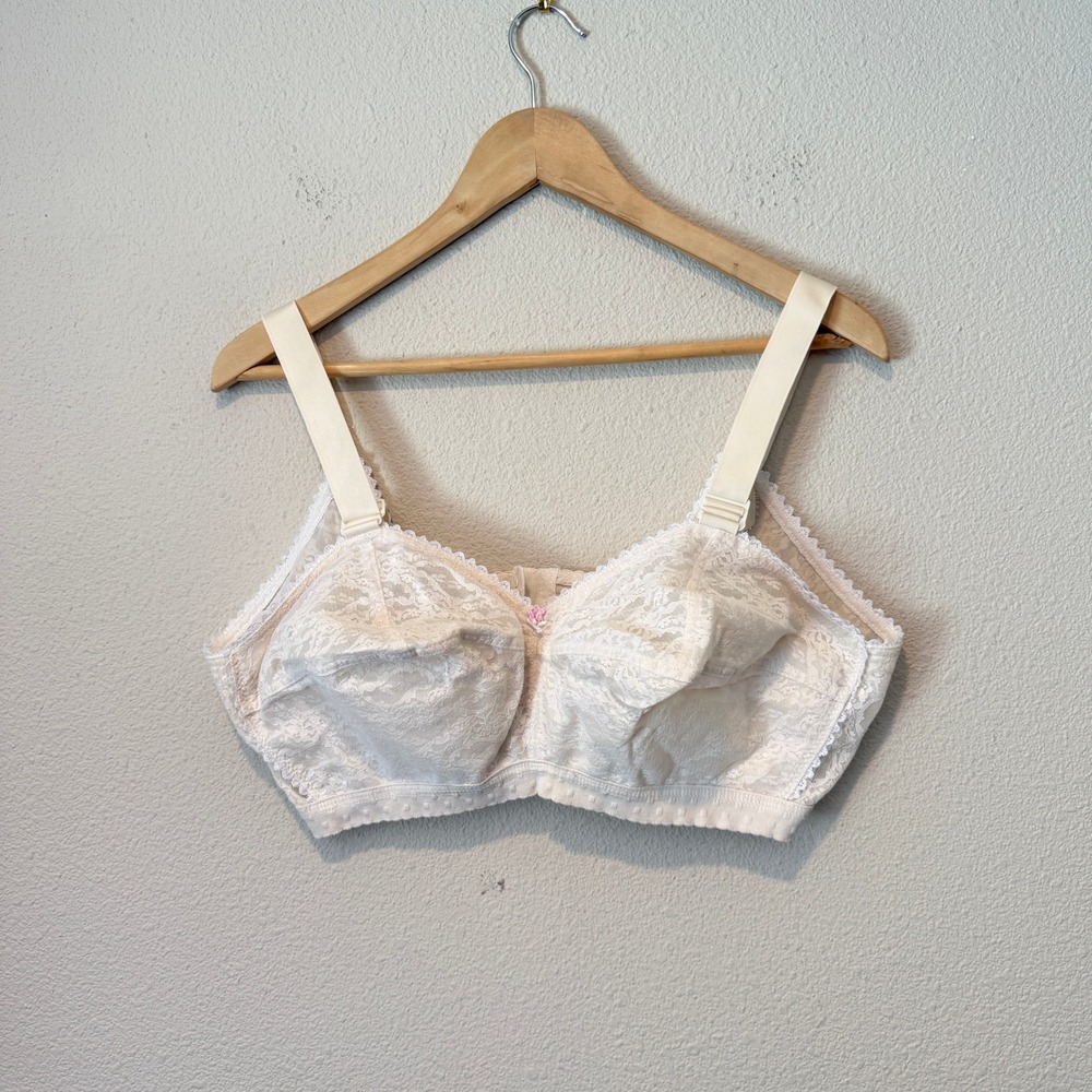 Ardyss Bra Plus T 38H Cream Lace Posture Support Full Coverage Lingerie